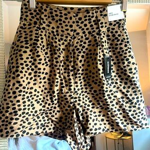 NWT Express High Rise Animal print shorts